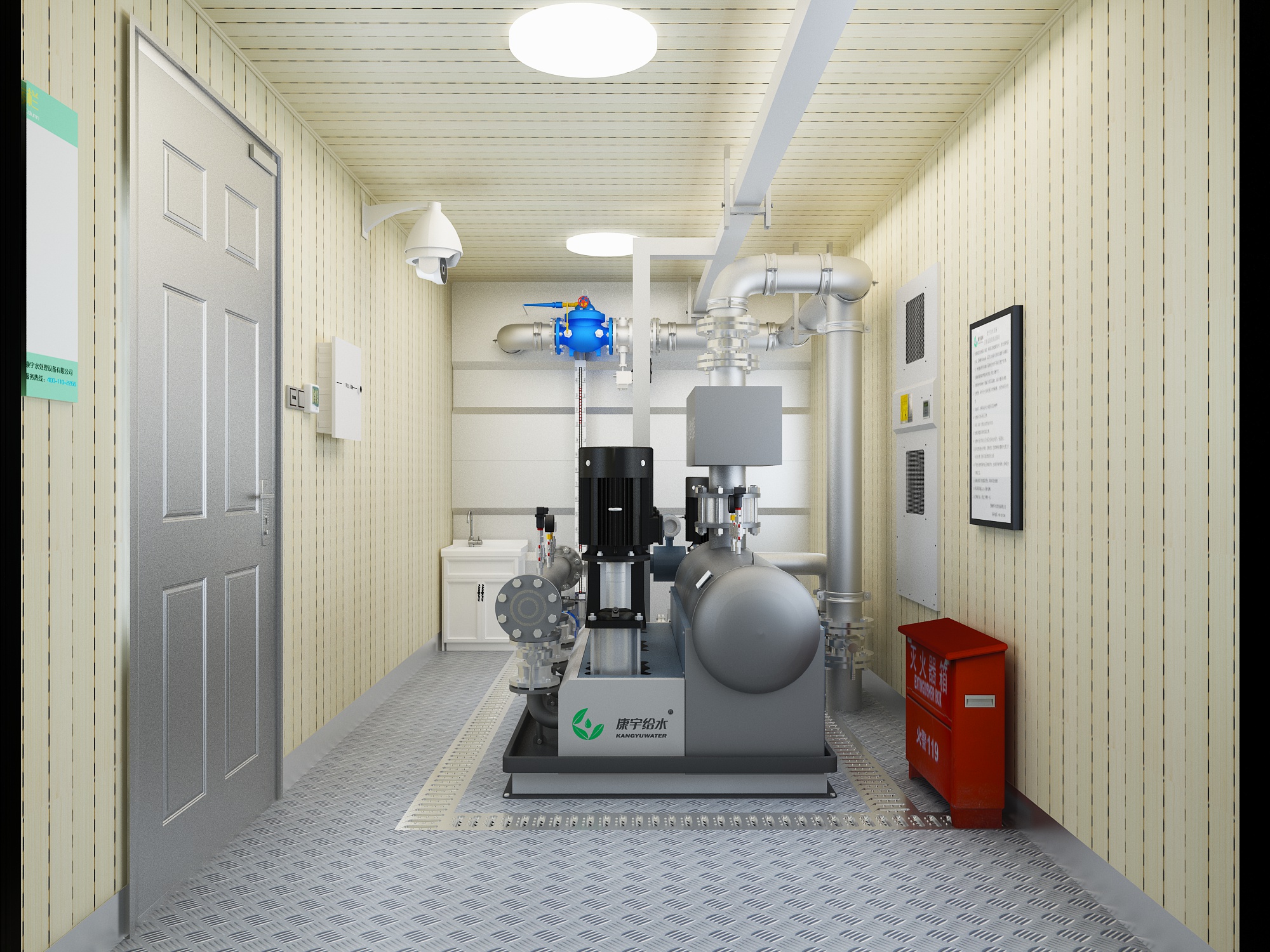 户外标准化泵房（带水箱）