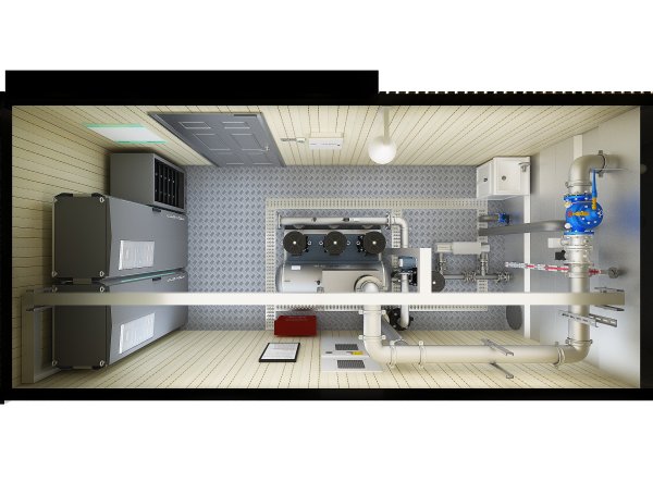 户外标准化泵房（带水箱）