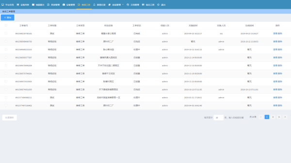 供水设备全寿命周期状态追溯监控平台
