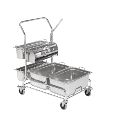 攪擰式三桶推車