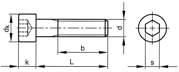 內(nèi)六角圓柱頭螺栓 DIN912