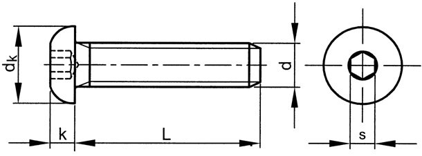 內(nèi)六角平圓頭螺釘  ISO7380