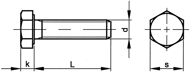 六角螺栓 全牙 DIN933