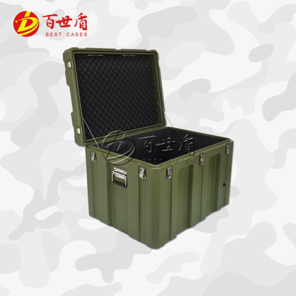 百世盾野戰(zhàn)滾塑箱消防救援器材箱物資運(yùn)輸箱儀器儲(chǔ)運(yùn)箱塑料給養(yǎng)單元箱空投箱 800*600*600