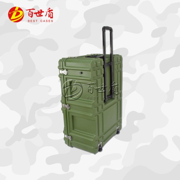 百世盾野戰(zhàn)滾塑箱消防救援器材箱物資運輸箱儀器儲運箱塑料給養(yǎng)單元箱空投箱 850*600*375