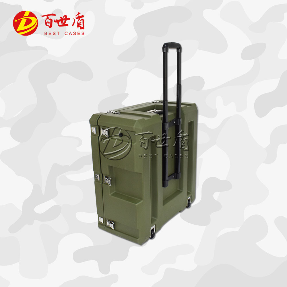 百世盾滾塑箱給養(yǎng)箱儲物箱運輸器材箱空投箱彈要醫(yī)療箱帶拉桿輪野戰(zhàn)備箱 650*620*340