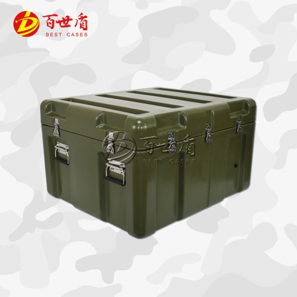 百世盾野戰(zhàn)滾塑箱消防救援器材箱物資運輸箱儀器儲運箱塑料給養(yǎng)單元箱空投箱 870*740*540