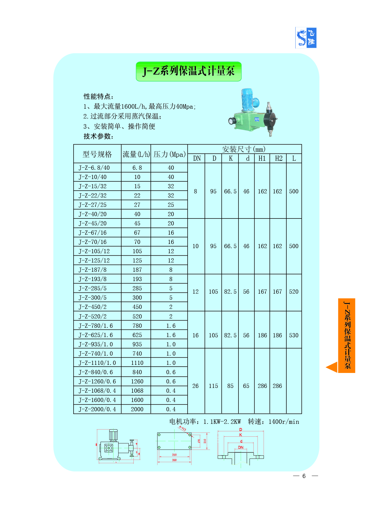 J-Z系列保溫式計量泵