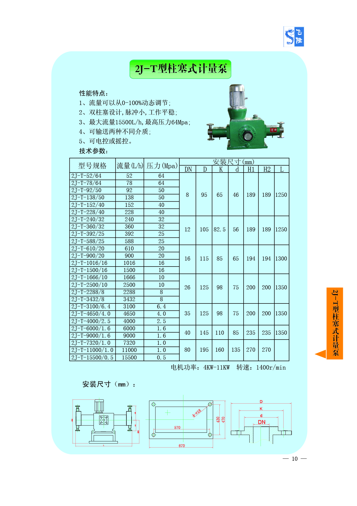 2J-T型柱塞式計量泵