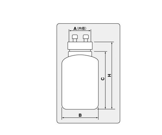 大型广口瓶(PFA旋转成型.药液型)NR-1501-04Y