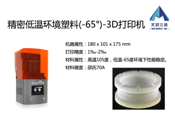 3D打印機-低溫環境應用材料