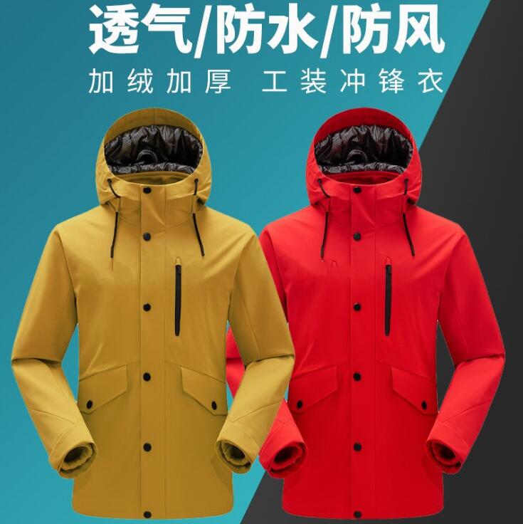 2020冬季新款沖鋒衣 抓絨加厚兩件套沖鋒衣 男女同款可定制LOGO 防風(fēng)防水透氣沖鋒衣