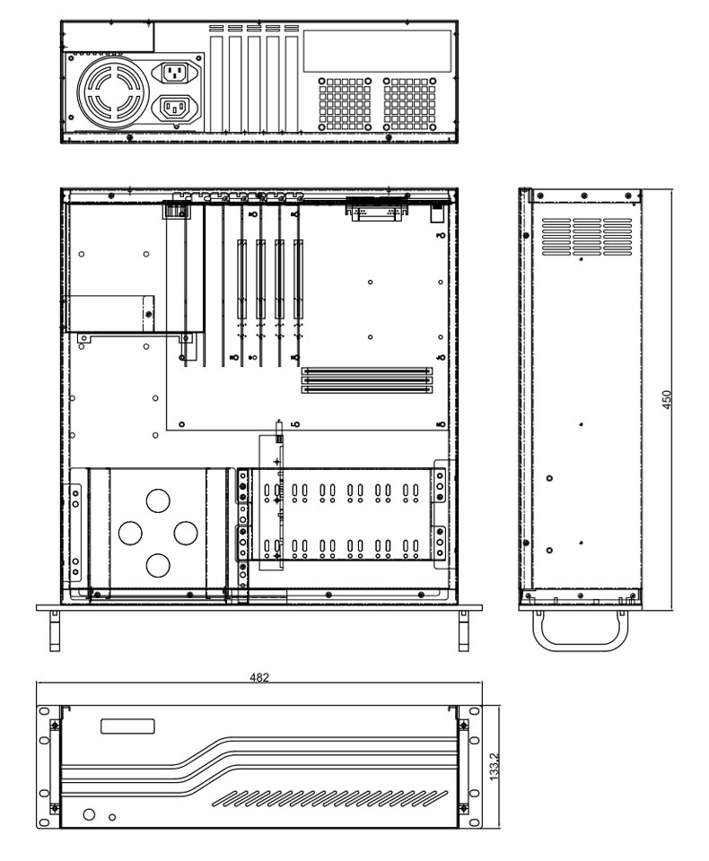 IPC-3000H-3U上架式工控機(jī)箱