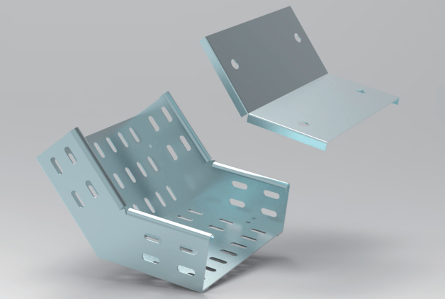 歐式多孔 45°下彎通