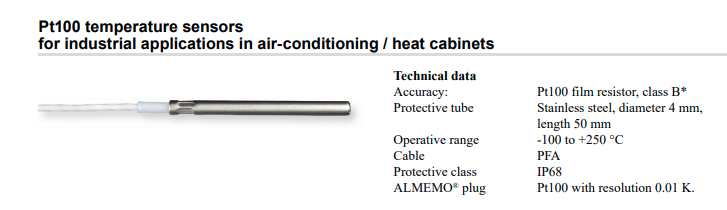 Ahlborn 溫度傳感器 FPA40ST0050S01KL0050 希而科代理