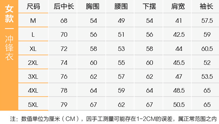羽絨沖鋒衣女尺寸.png