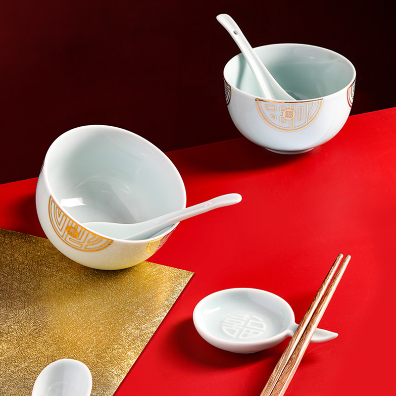 禧福世家餐具套裝、碗、筷子