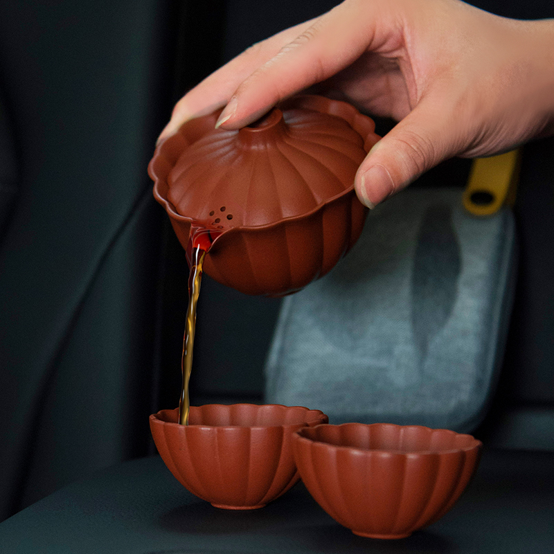 葵紋寶器隨享套裝、茶具套裝、旅行茶具