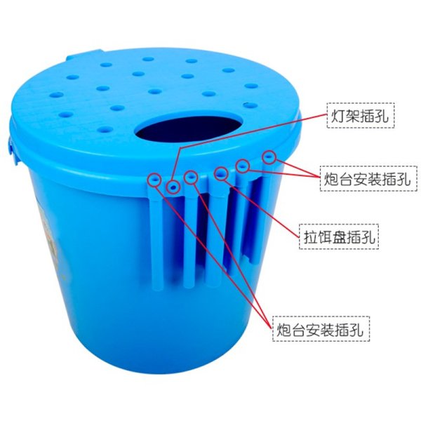 手提带盖塑料可坐钓鱼桶模具 双色可折叠钓鱼桶模具可来样定制