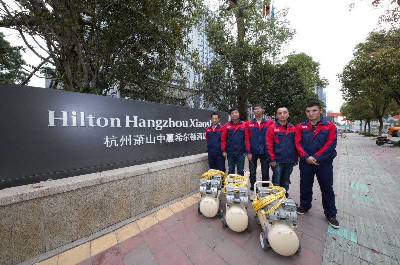 杭州蕭山金城路交叉口希爾頓酒店