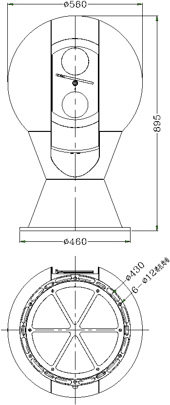 AK-DM560系列 激光夜視球型光電轉(zhuǎn)臺(tái).png