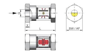 豪斯派克Honsberg WR1-GM系列流量指示器