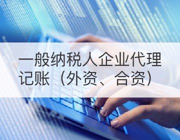 一般納稅人企業(yè)代理記賬（外資、合資）