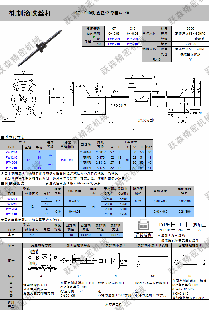 滾珠絲桿-C7、C10級(jí) 直徑12 導(dǎo)程4、10.png