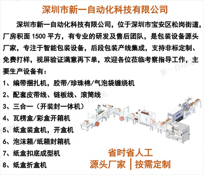 自動開箱扣底機