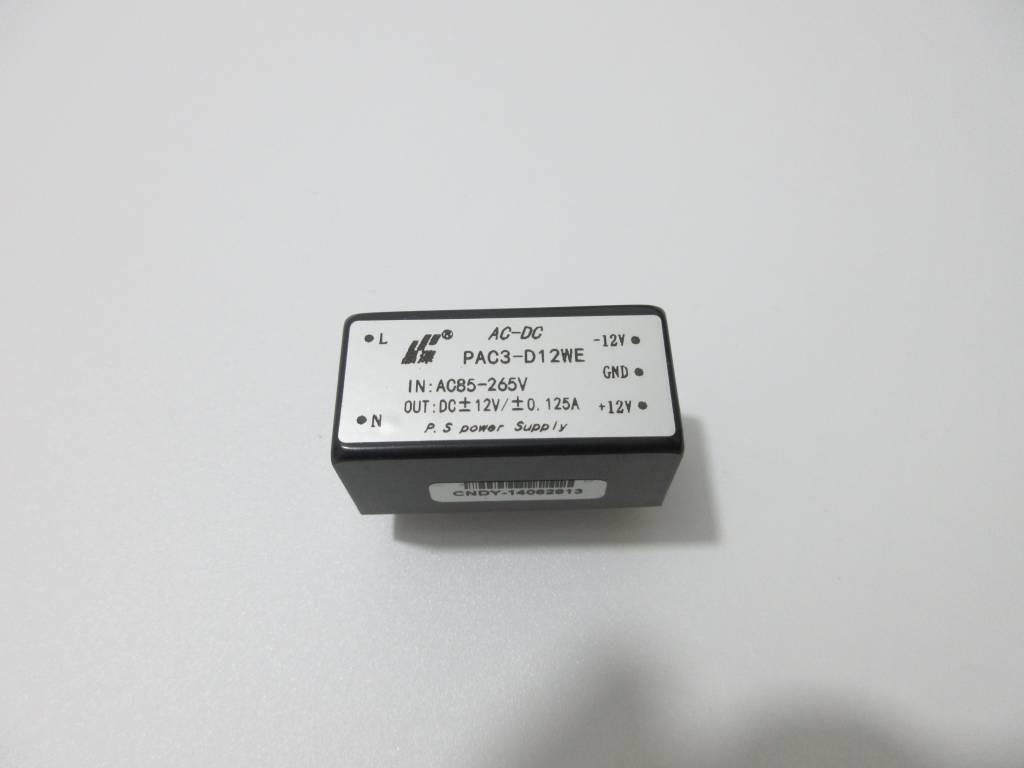AC-DC  3W  220V轉(zhuǎn)正負(fù)12V雙輸出電源模塊