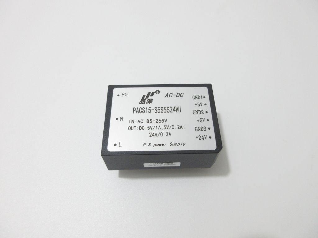 AC-DC  15W 電源模塊  220V轉(zhuǎn)兩路5V及24V三路輸出模塊電源