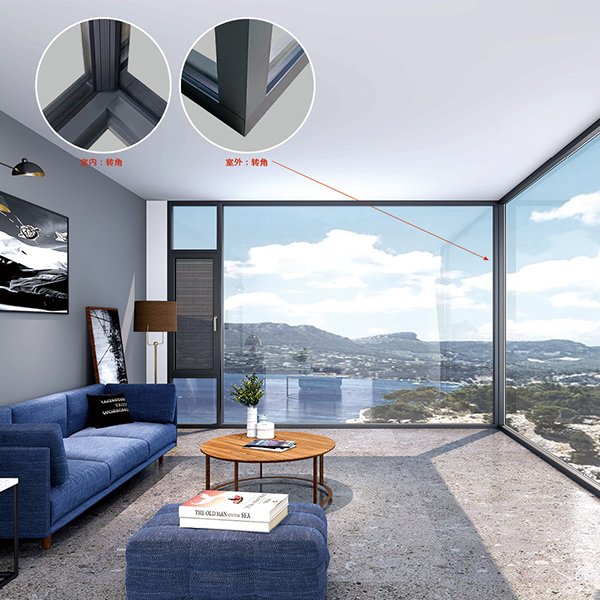 高層封陽臺(tái)斷橋平開窗