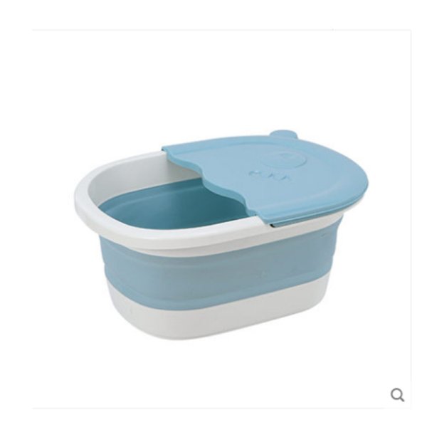 双色折叠泡脚桶模具 家用塑料盆模具 便携洗衣盆注塑模具
