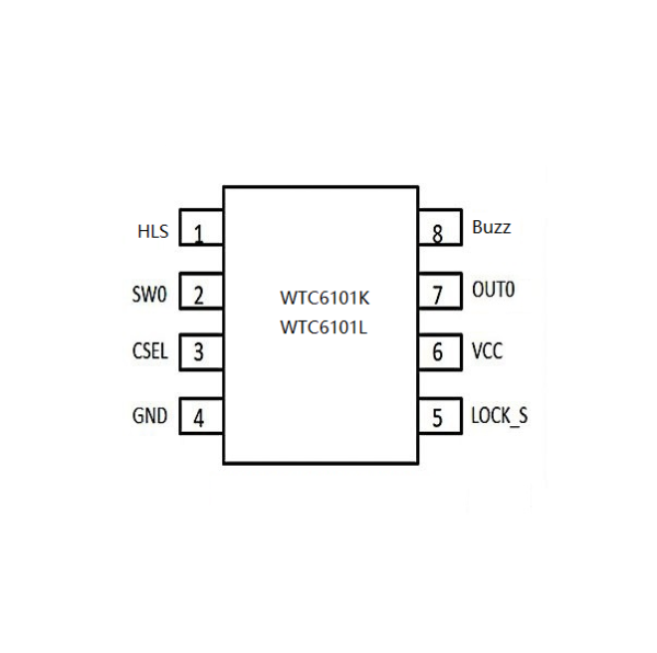 WTC6101K---單鍵觸摸IC