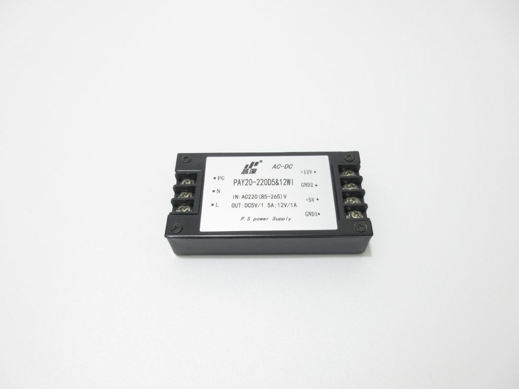 AC-DC  20W    220V轉5V12V端子式雙路輸出電源模塊 模塊電源