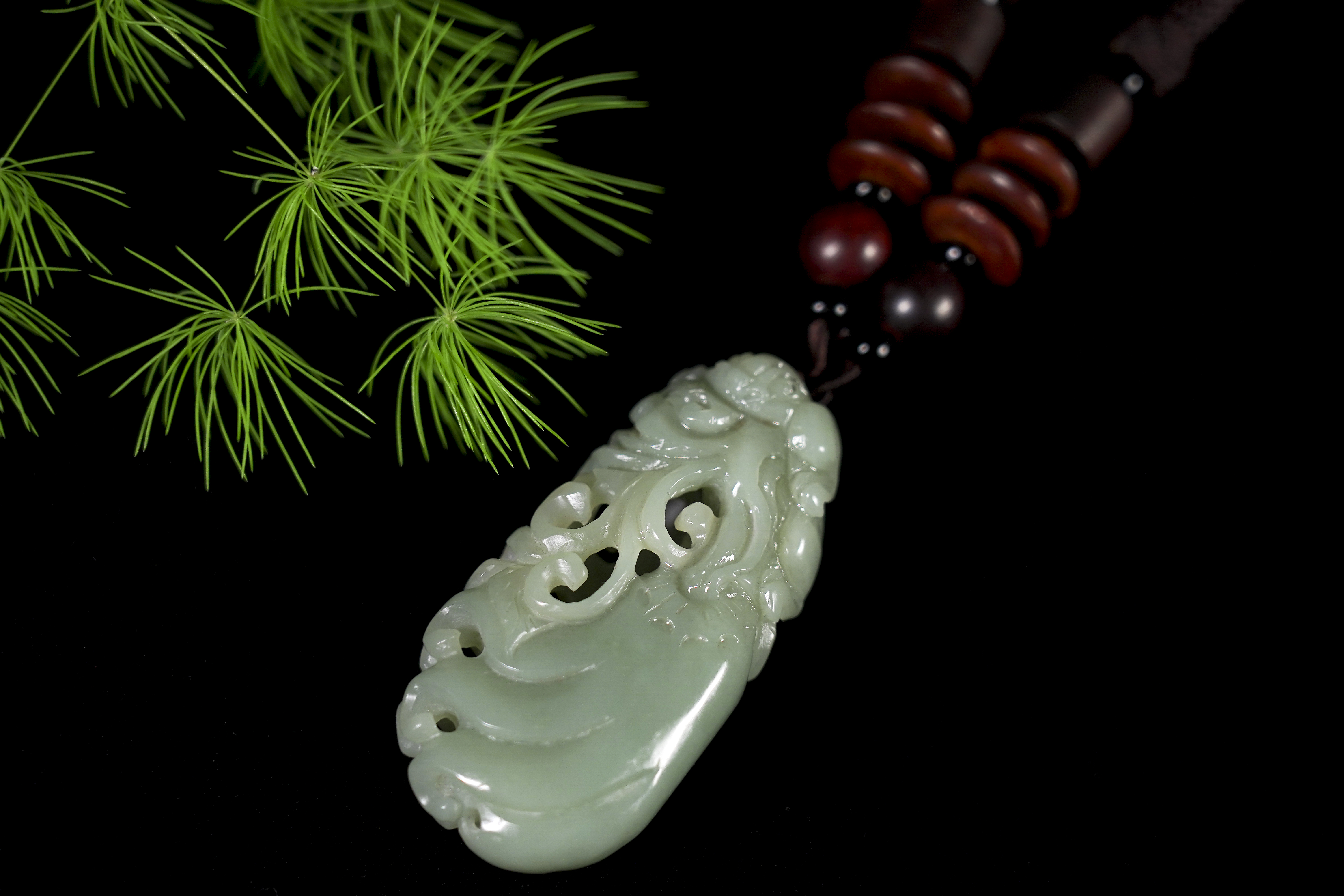 和田玉佛手聚財