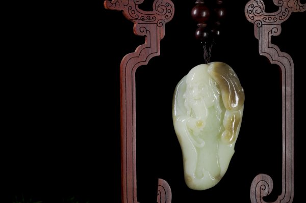 辽宁和田玉寿星_辽宁和田玉手把件寿星_和田玉寿星-海城市鑫润玉雕厂