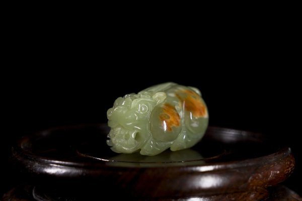 海城和田玉貔貅_海城和田玉_和田玉手把件貔貅价格-海城市鑫润玉雕厂