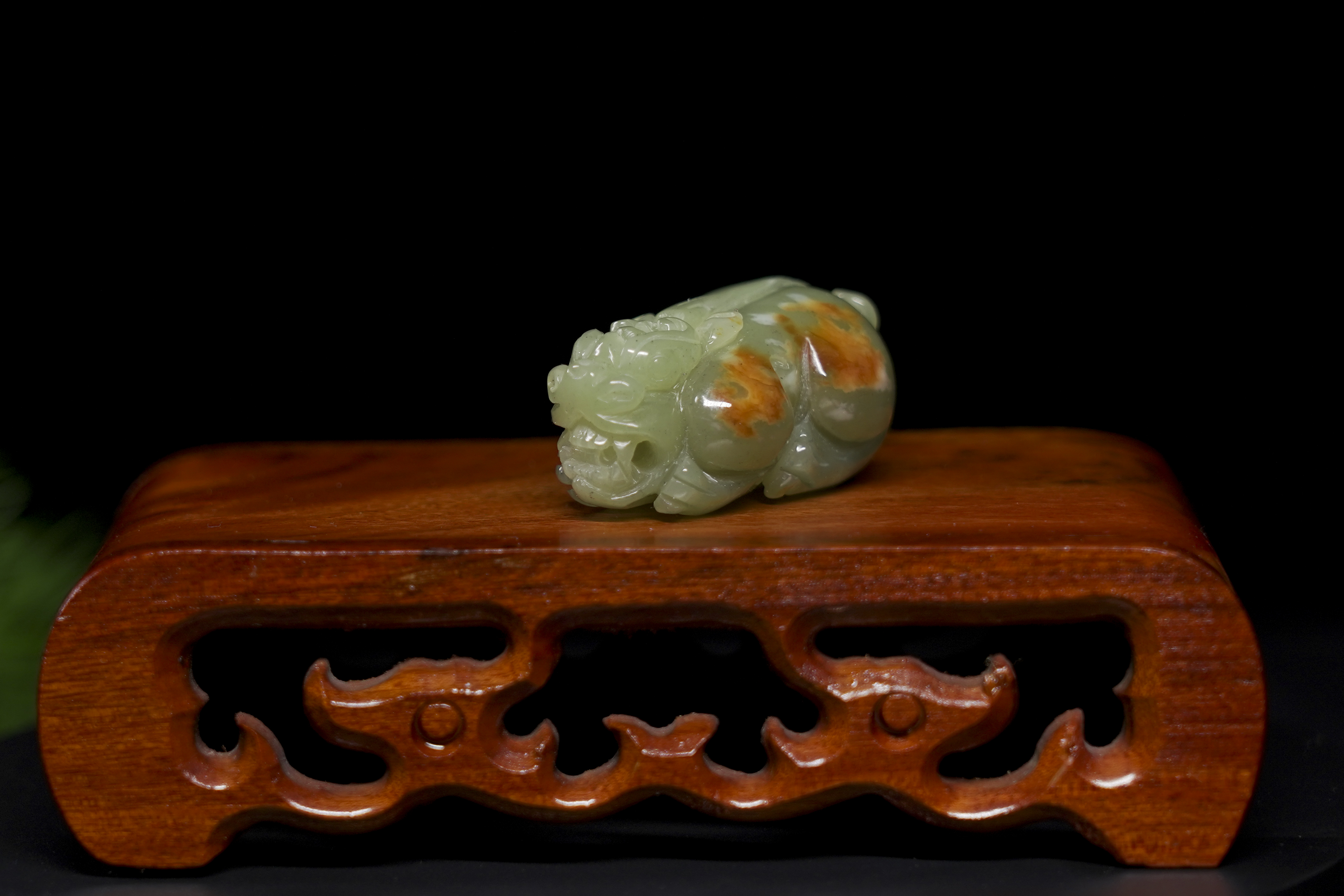 海城和田玉貔貅_海城和田玉_和田玉手把件貔貅价格-海城市鑫润玉雕厂