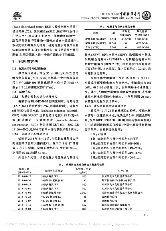 電解水對黃瓜白粉病的防效以及對黃瓜生長和品質(zhì)的影響_魏肖鵬.jpg