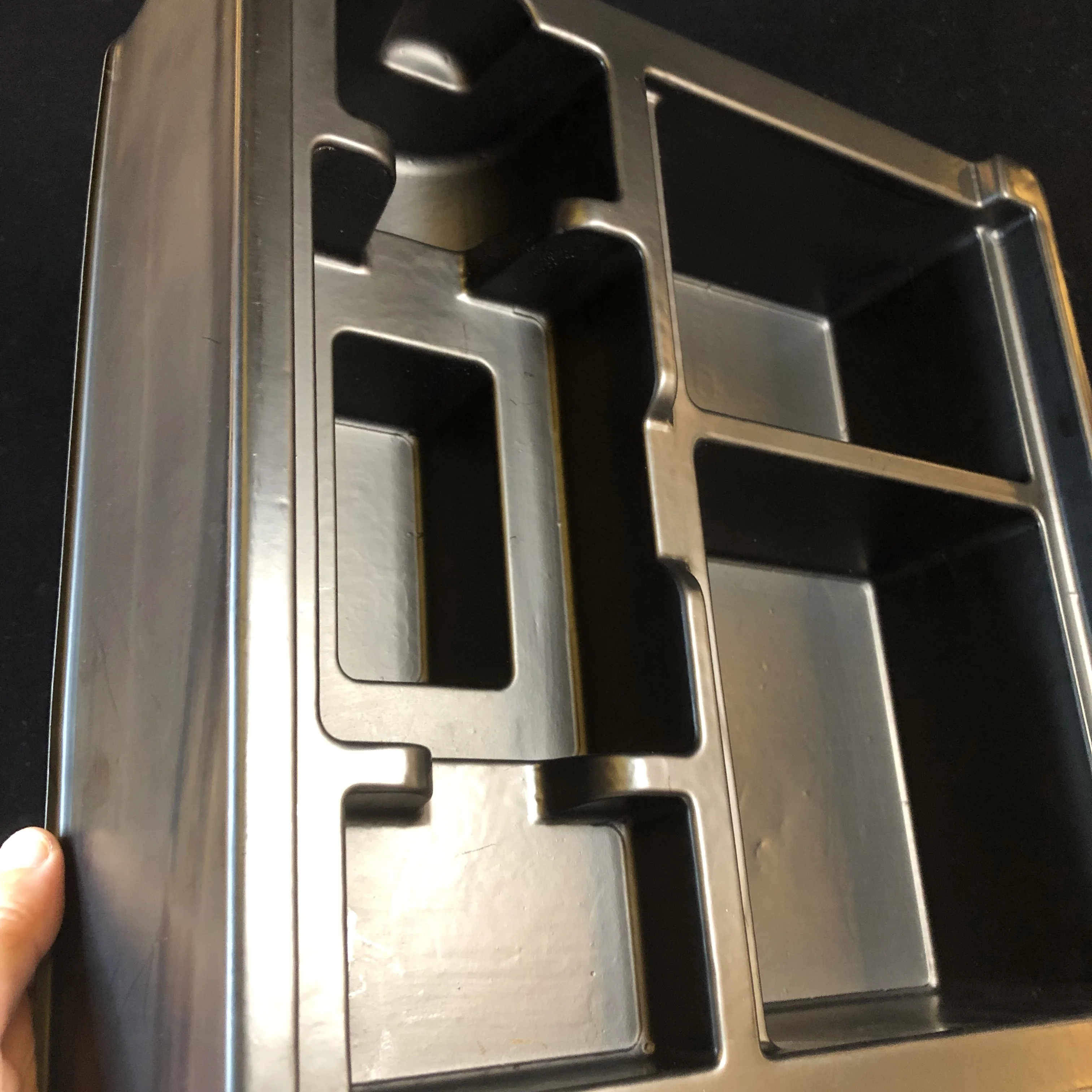 Custom Black Plastic Toy Box Insert Tray-Jiushihao
