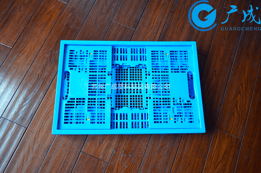 600*400*240塑料折疊筐折疊正面