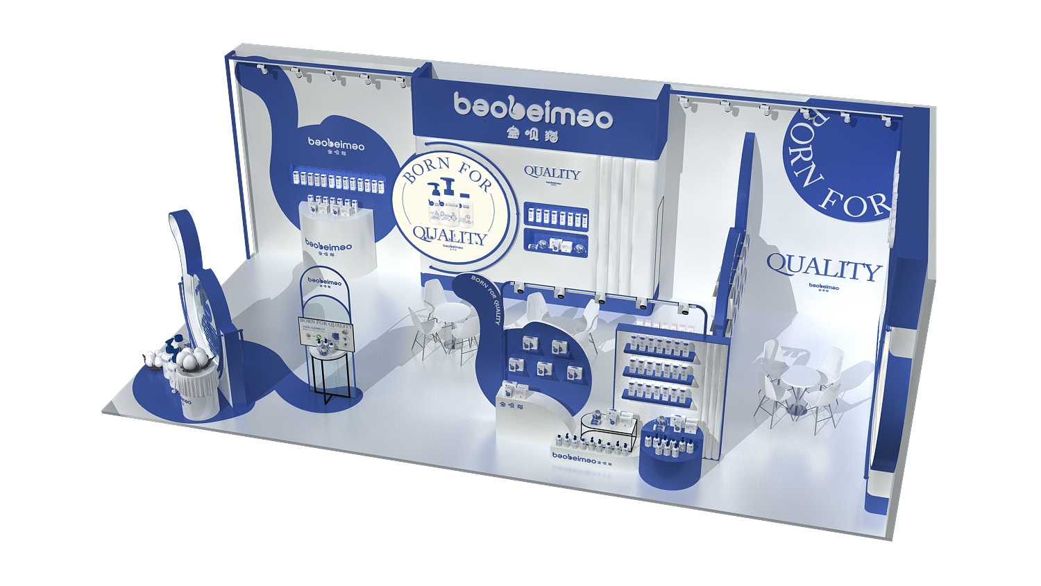 寶唄貓—第21屆CBME孕嬰展、童裝展、玩具展展臺設計搭建