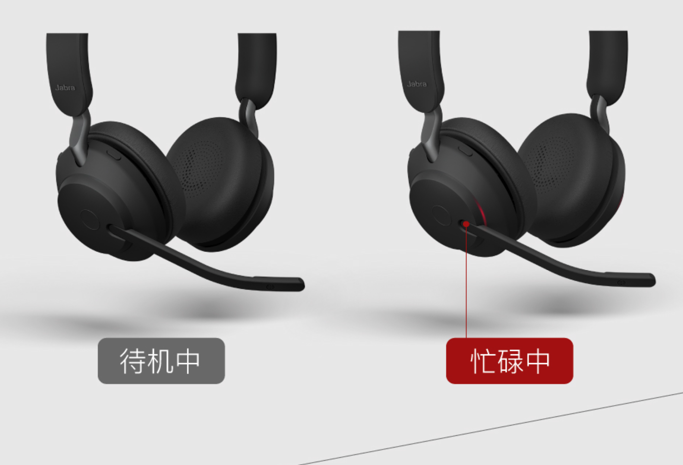 捷波朗(Jabra)混合辦公會(huì)議藍(lán)牙耳機(jī)耳麥Evolve2 65