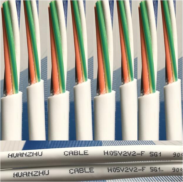H05V2V2-F 耐熱聚氯乙烯絕緣及護套軟電纜 300/500V