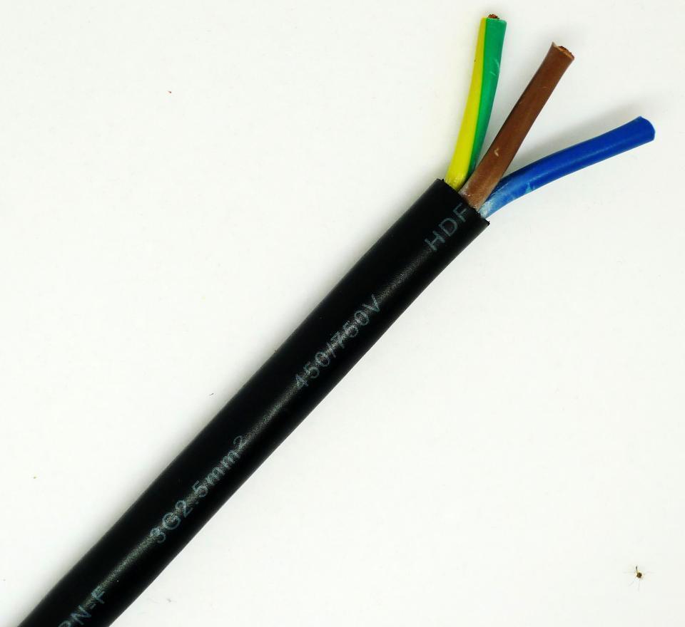 H07RN-F 歐標CE認證橡膠絕緣及護套（耐水型）軟電纜
