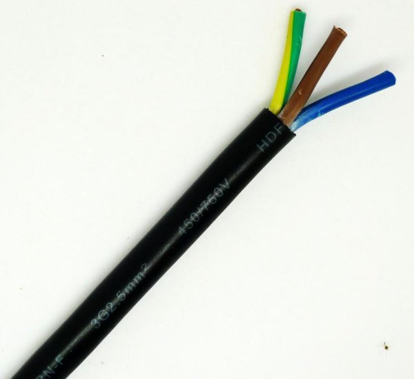 H07RN-F 歐標CE認證橡膠絕緣及護套（耐水型）軟電纜