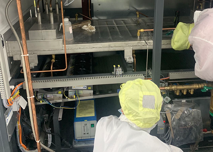 氦檢儀使用現場