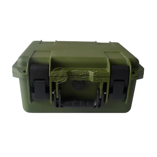 百世盾PP塑料箱M6050安全防護箱手提款（軍綠色）