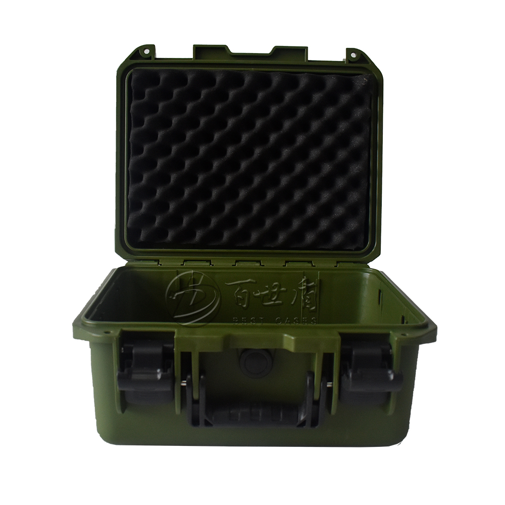 百世盾PP塑料箱M6050安全防護箱手提款（軍綠色）